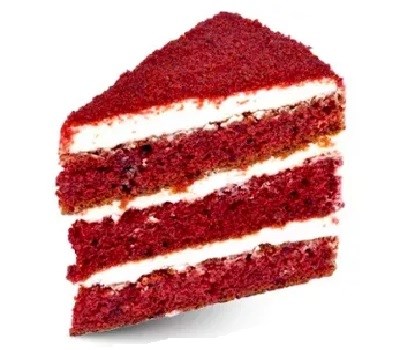 Торт "Красный бархат" 1 кусочек 93334238272222347832